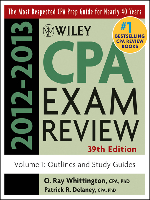 Title details for Wiley CPA Examination Review, Outlines and Study Guides by Patrick R. Delaney - Available